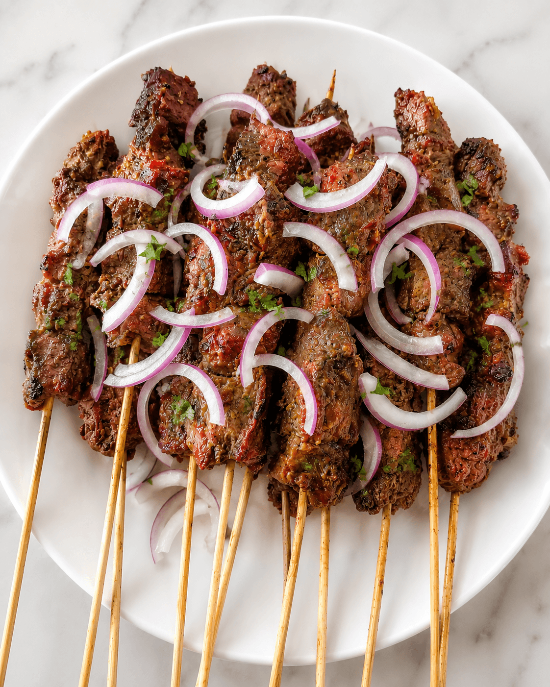 Kamundele beef skewers